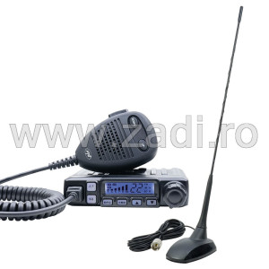 Pachet statie radio CB PNI Escort HP 7120 ASQ, RF Gain, 4W, 12V si antena CB PNI Extra 48 cu magnet inclus, 45cm, SWR 1.0