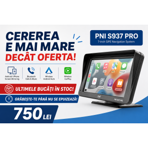 TANC - GPS-ul TANC : PNI S937 PRO cu android 13 - 4 GB RAM si 64GB memorie  - gatadedrum (igo primo, igo nextgen, sygic truck, camsam, POSTURI TV)