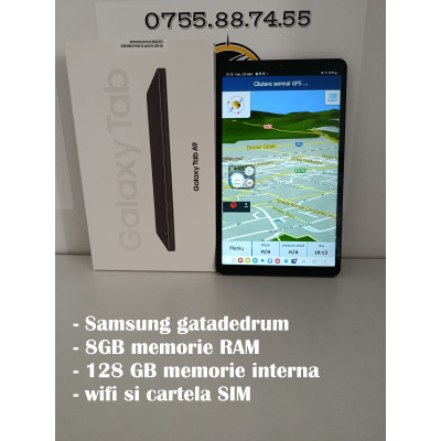 Tableta Samsung TAB A9 cu cartela SIM - gatadedrum (Tableta SAMSUNG Galaxy Tab A9, 8.7", 128GB, 8GB RAM, Wi-Fi)