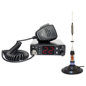 Pachet Statie radio CB PNI Escort HP 5500 ASQ + Antena CB PNI ML70