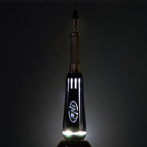 Antena CB PNI LED 2000 90 cm, cu baza magnetica 145mm, 26-28 MHz, 500 Watt, ilumineaza in timpul emisiei